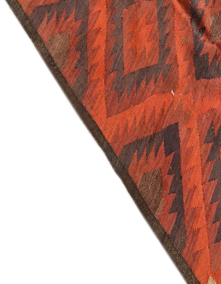 Detail image of  4' 9 x 14' 3  Hand Woven Kilim Fars Wool Runner Rug