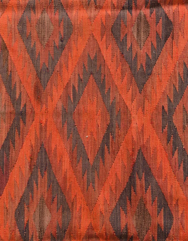 Detail image of  4' 9 x 14' 3  Hand Woven Kilim Fars Wool Runner Rug