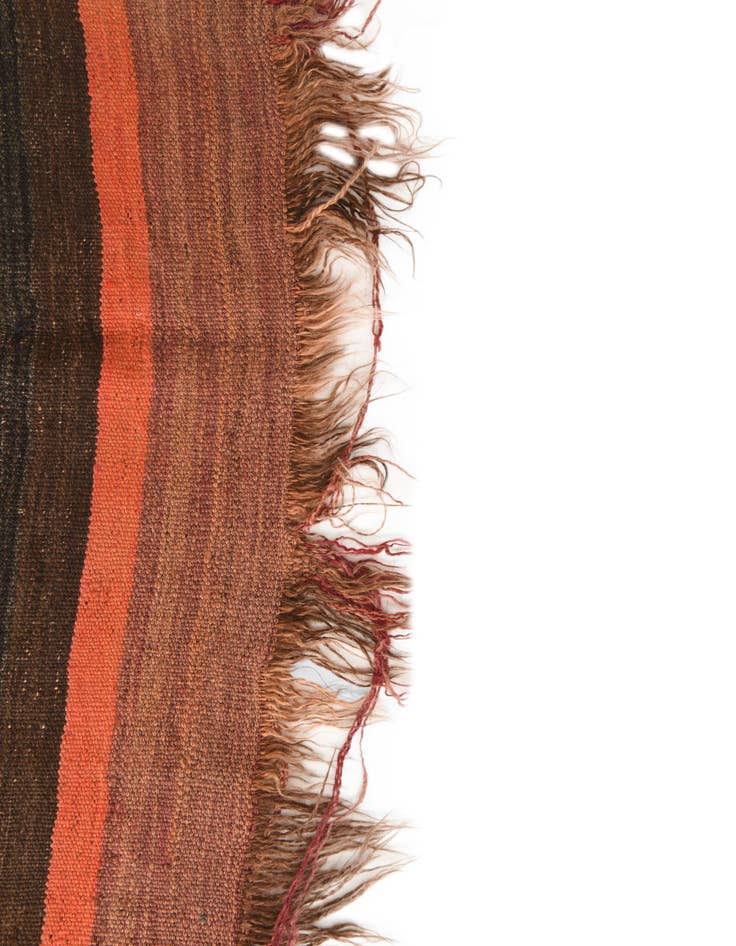 Detail image of  4' 9 x 14' 3  Hand Woven Kilim Fars Wool Runner Rug