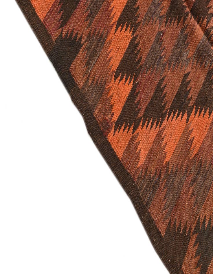 Detail image of  4' 6 x 14' 5  Hand Woven Kilim Fars Wool Runner Rug