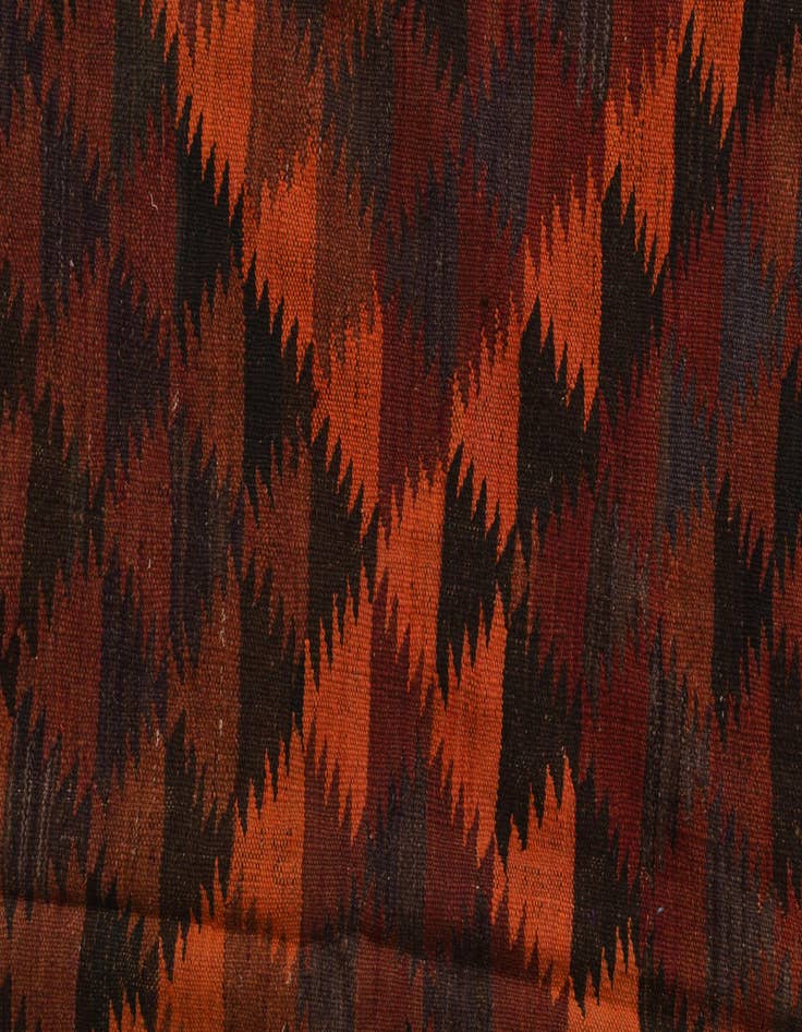 Detail image of  4' 6 x 14' 5  Hand Woven Kilim Fars Wool Runner Rug