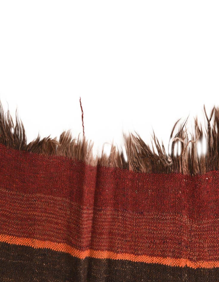 Detail image of  4' 6 x 14' 5  Hand Woven Kilim Fars Wool Runner Rug