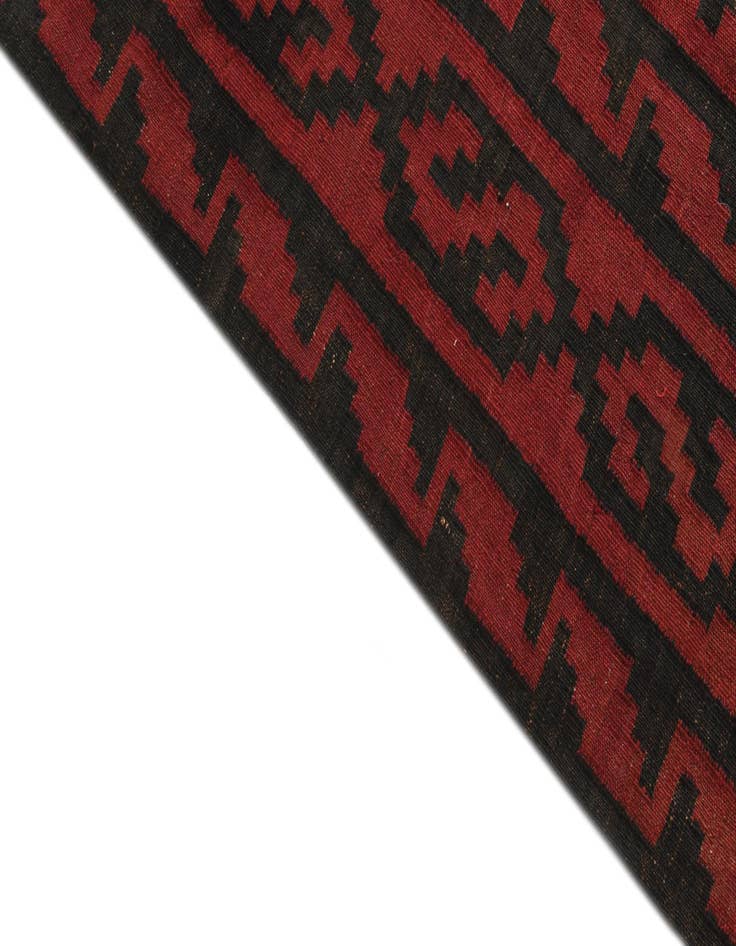 Detail image of  5' 7 x 13' 4  Hand Woven Kilim Fars Wool Runner Rug