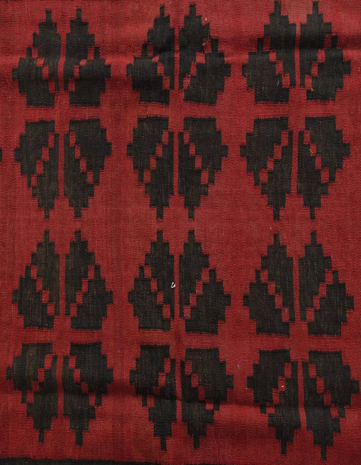 Detail image of  5' 7 x 13' 4  Hand Woven Kilim Fars Wool Runner Rug