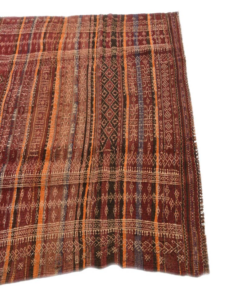 Detail image of  4' 9 x 10' 3  Hand Woven Kilim Fars Wool Runner Rug