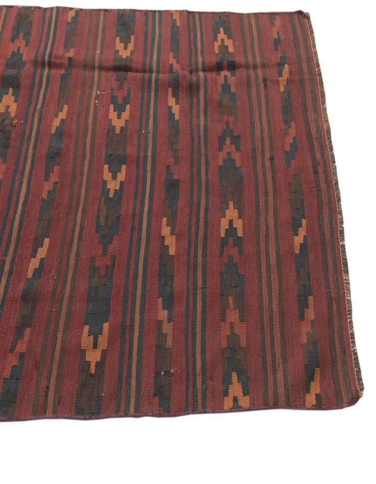 Detail image of  3' 9 x 11' 7  Hand Woven Kilim Fars Wool Runner Rug