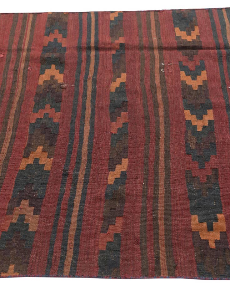 Detail image of  3' 9 x 11' 7  Hand Woven Kilim Fars Wool Runner Rug