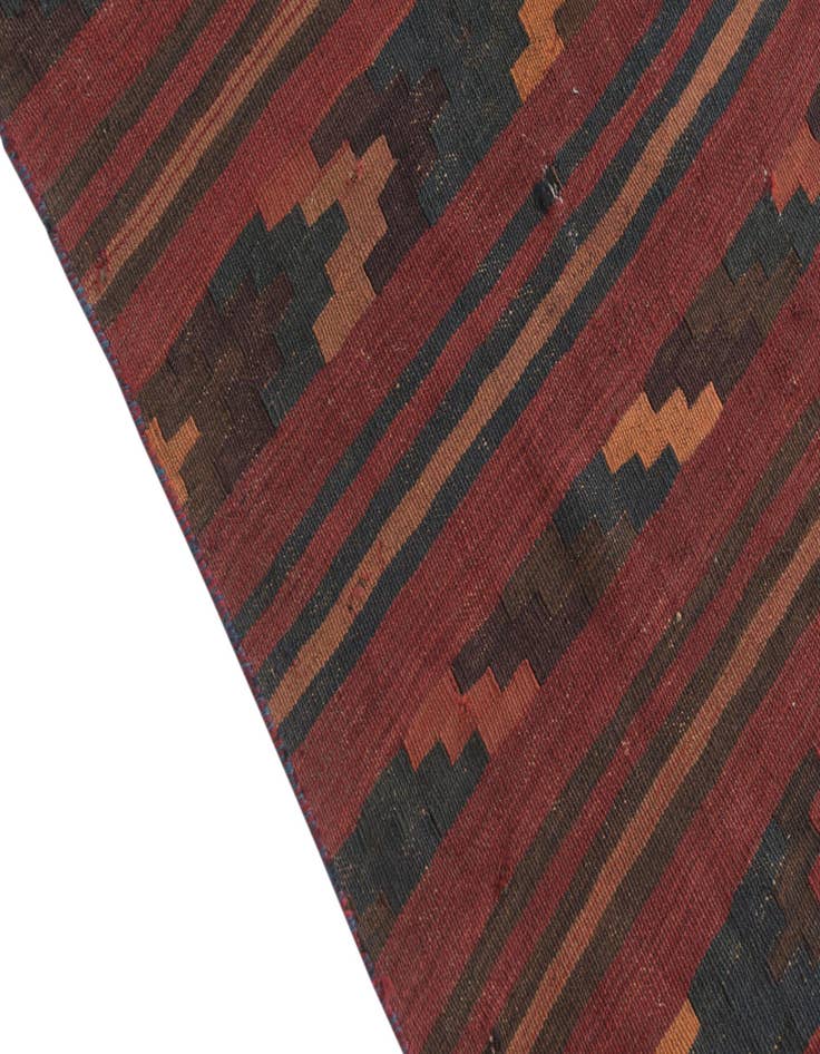 Detail image of  3' 9 x 11' 7  Hand Woven Kilim Fars Wool Runner Rug