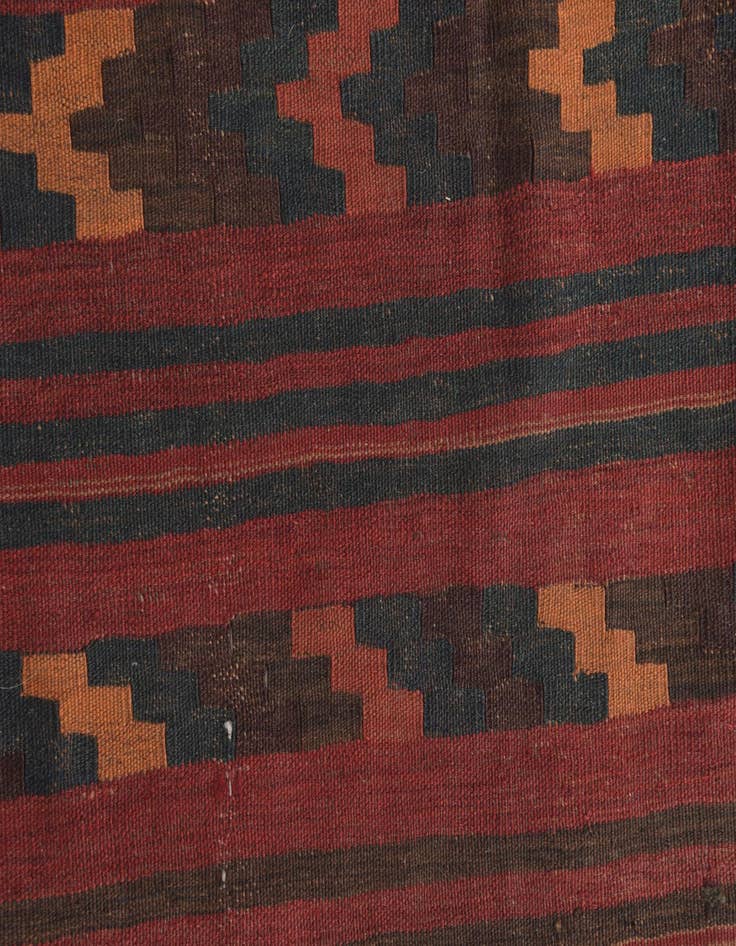 Detail image of  3' 9 x 11' 7  Hand Woven Kilim Fars Wool Runner Rug