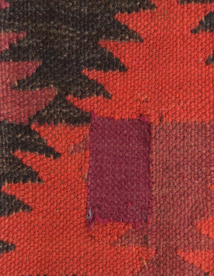 Detail image of  4' 4 x 10' 9  Hand Woven Kilim Fars Wool Runner Rug