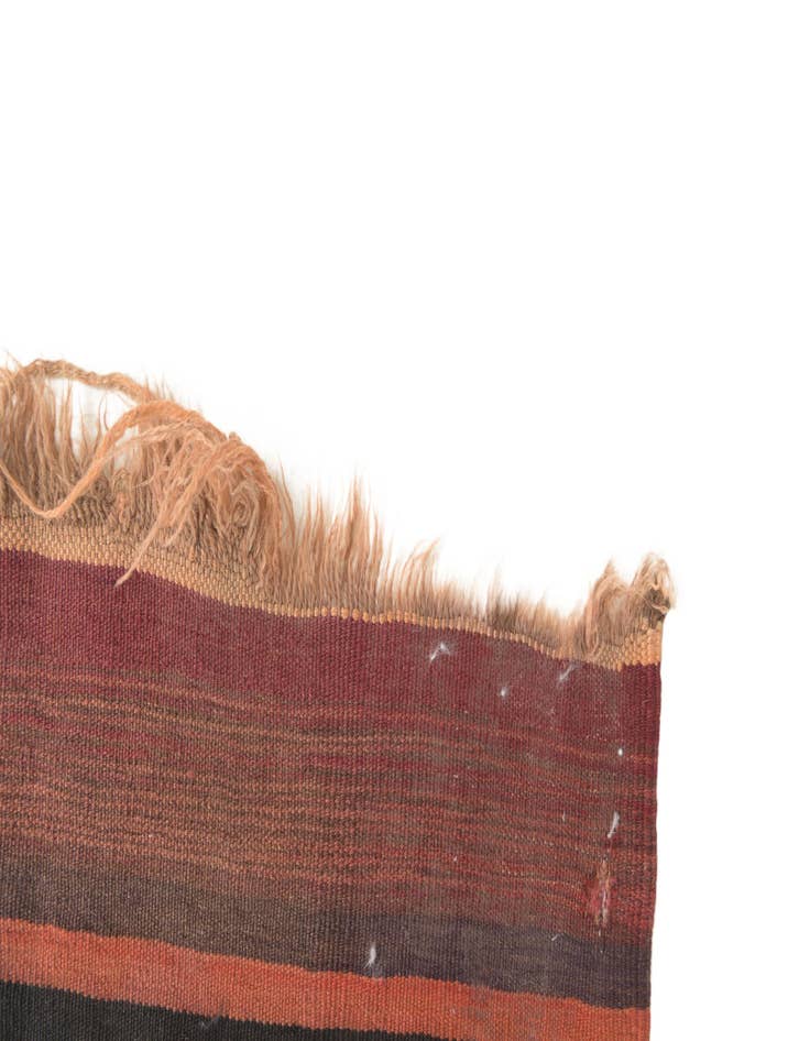 Detail image of  4' 5 x 12' 3  Hand Woven Kilim Fars Wool Runner Rug