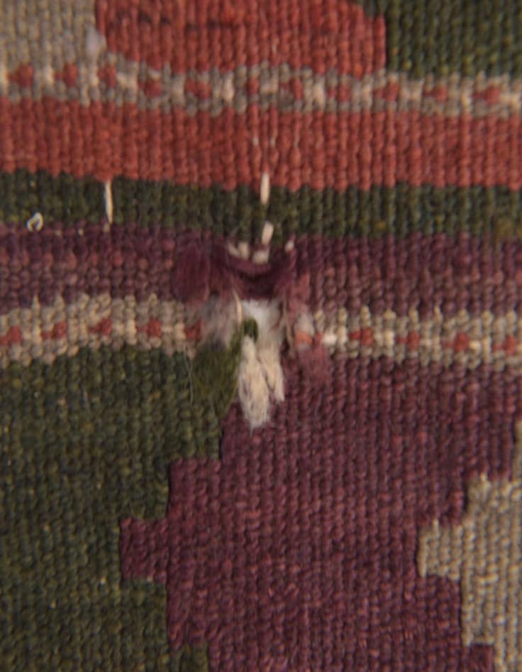 Detail image of  3' 4 x 10'  Hand Woven Kilim Fars Wool Runner Rug