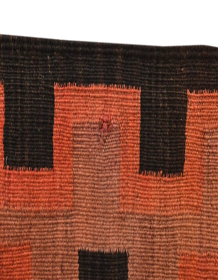 Detail image of  4' 8 x 15' 3  Hand Woven Kilim Fars Wool Runner Rug