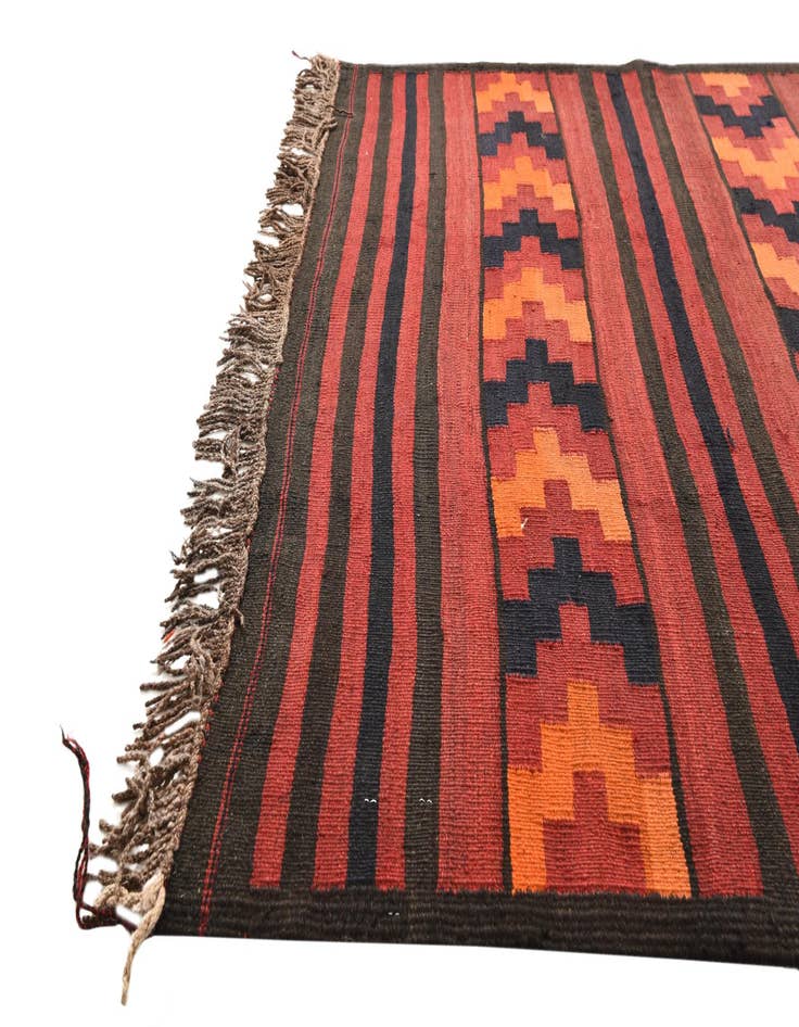 Detail image of  4' 4 x 9' 2  Hand Woven Kilim Fars Wool Runner Rug
