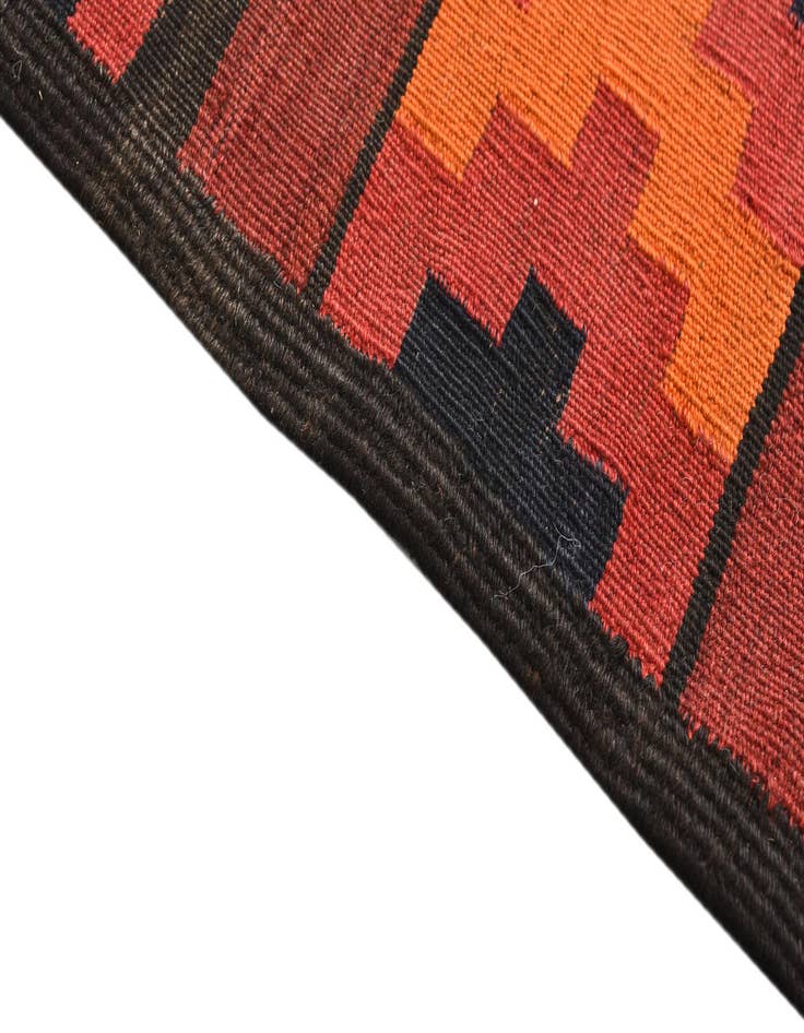 Detail image of  4' 4 x 9' 2  Hand Woven Kilim Fars Wool Runner Rug