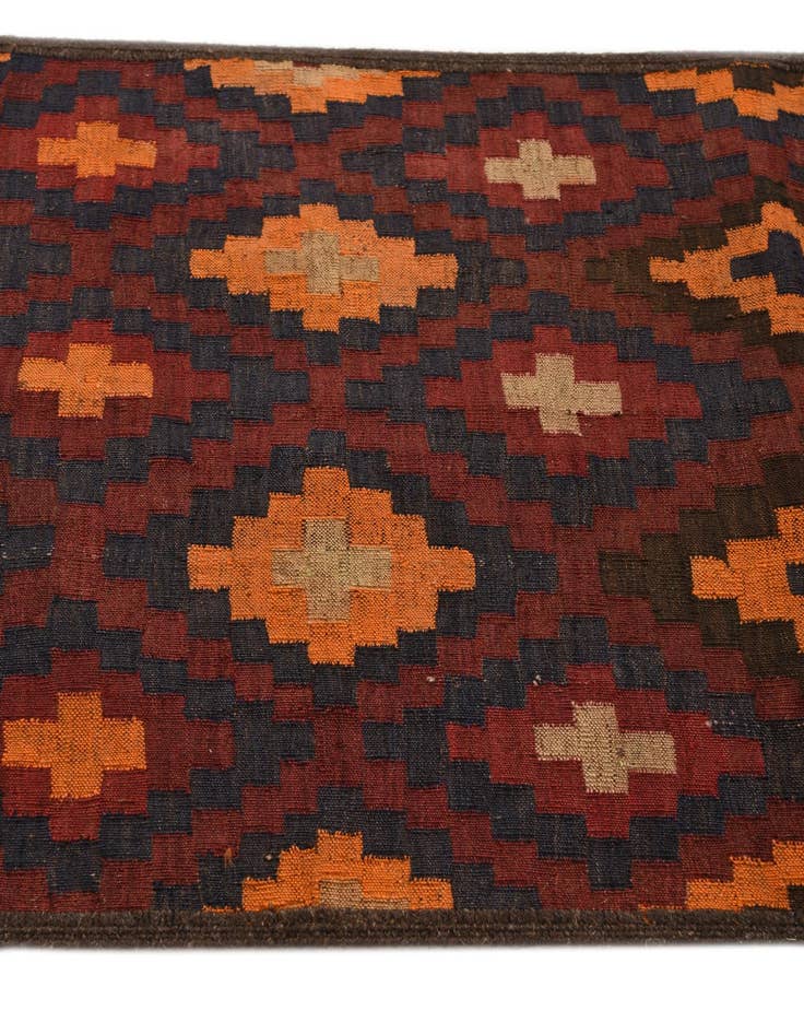 Detail image of  2' 7 x 9' 8  Hand Woven Kilim Fars Wool Runner Rug