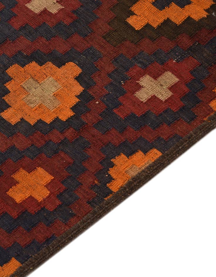 Detail image of  2' 7 x 9' 8  Hand Woven Kilim Fars Wool Runner Rug