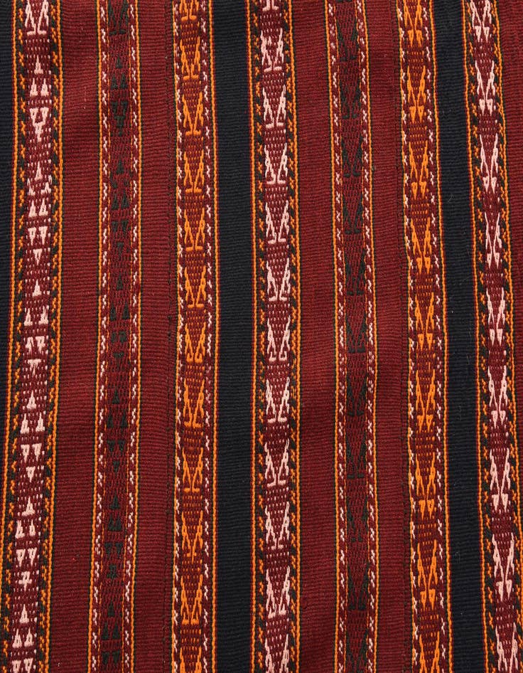 Detail image of  5' 4 x 11' 10  Hand Woven Kilim Fars Wool Runner Rug