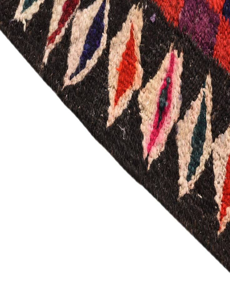 Detail image of  4' 5 x 9' 6  Hand Woven Kilim Fars Wool Runner Rug