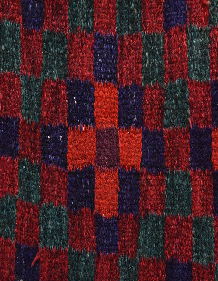 Detail image of  4' 5 x 9' 6  Hand Woven Kilim Fars Wool Runner Rug