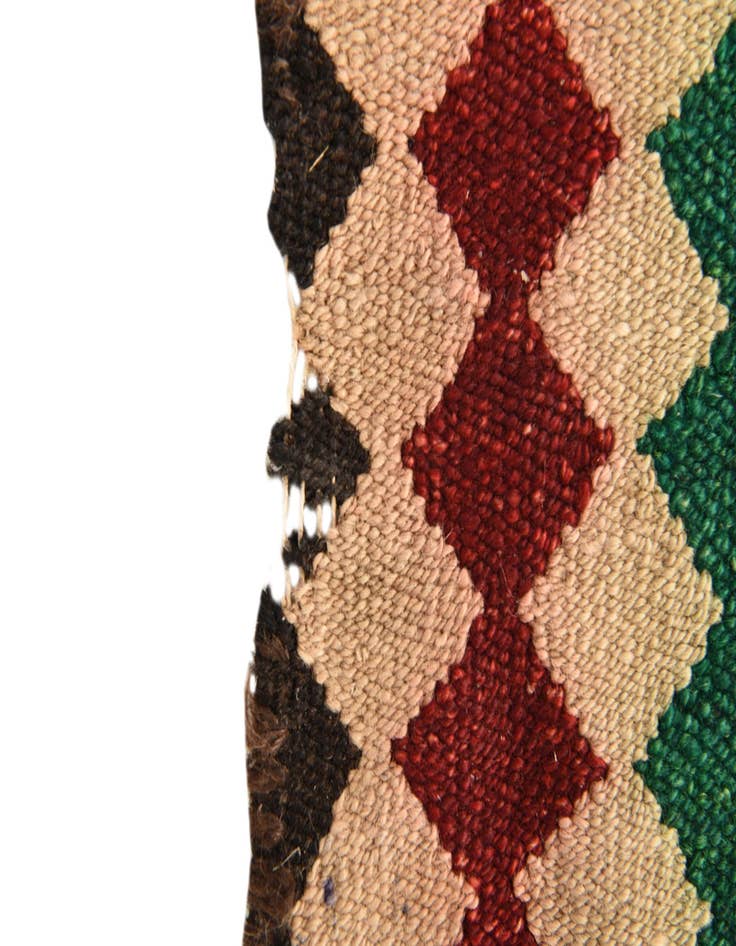 Detail image of  4' 6 x 9' 8  Hand Woven Kilim Fars Wool Runner Rug