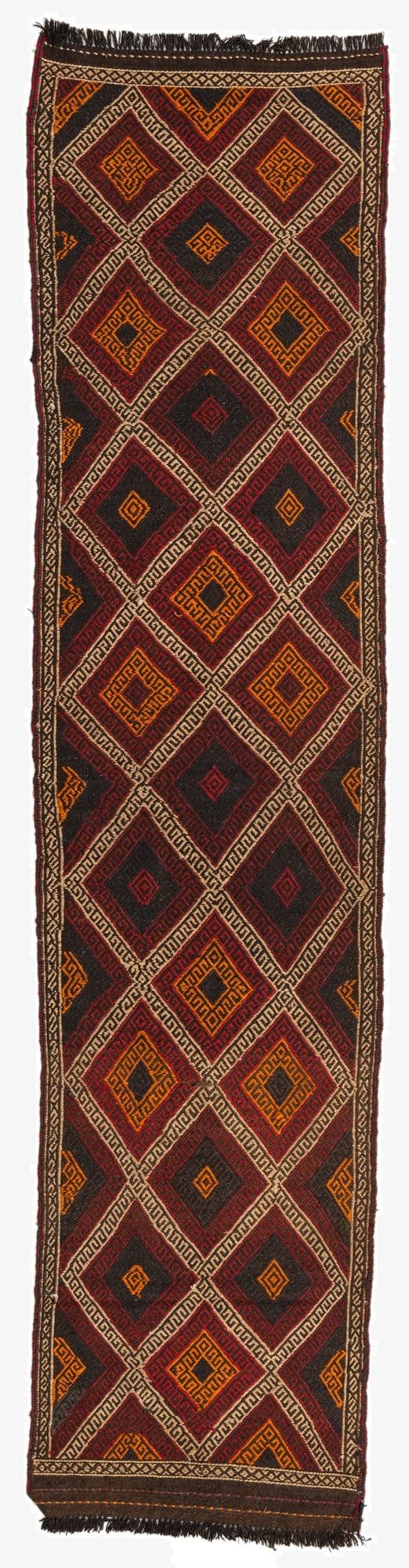  2' 5 x 10'  Hand Knotted Kilim Fars Persian Wool Runner Rug
