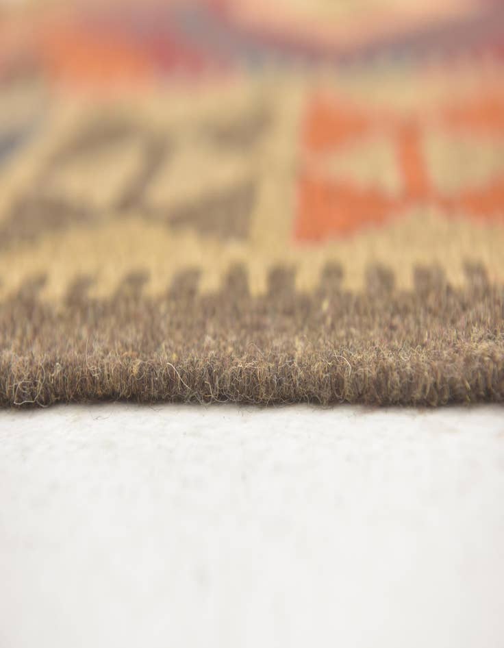 Detail image of  3' 4 x 6' 6  Hand Woven Kilim Maymana Wool Runner Rug