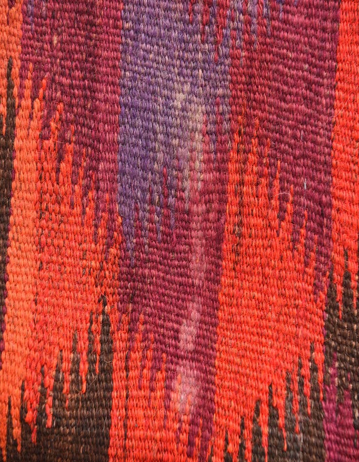 Detail image of  3' 9 x 10' 1  Hand Woven Kilim Modern Wool Runner Rug