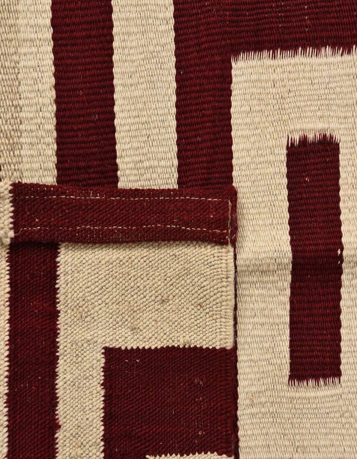 Detail image of  2' 7 x 9' 9  Hand Woven Kilim Modern Wool Runner Rug