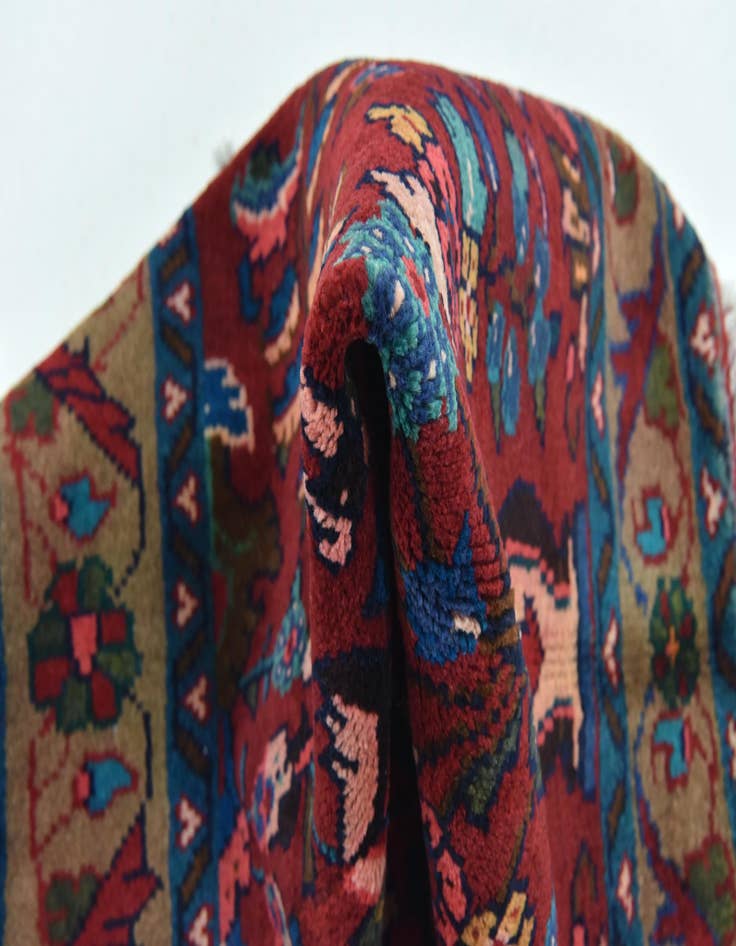 Detail image of  4' x 9' 5  Hand Knotted Liliyan Persian Wool Runner Rug