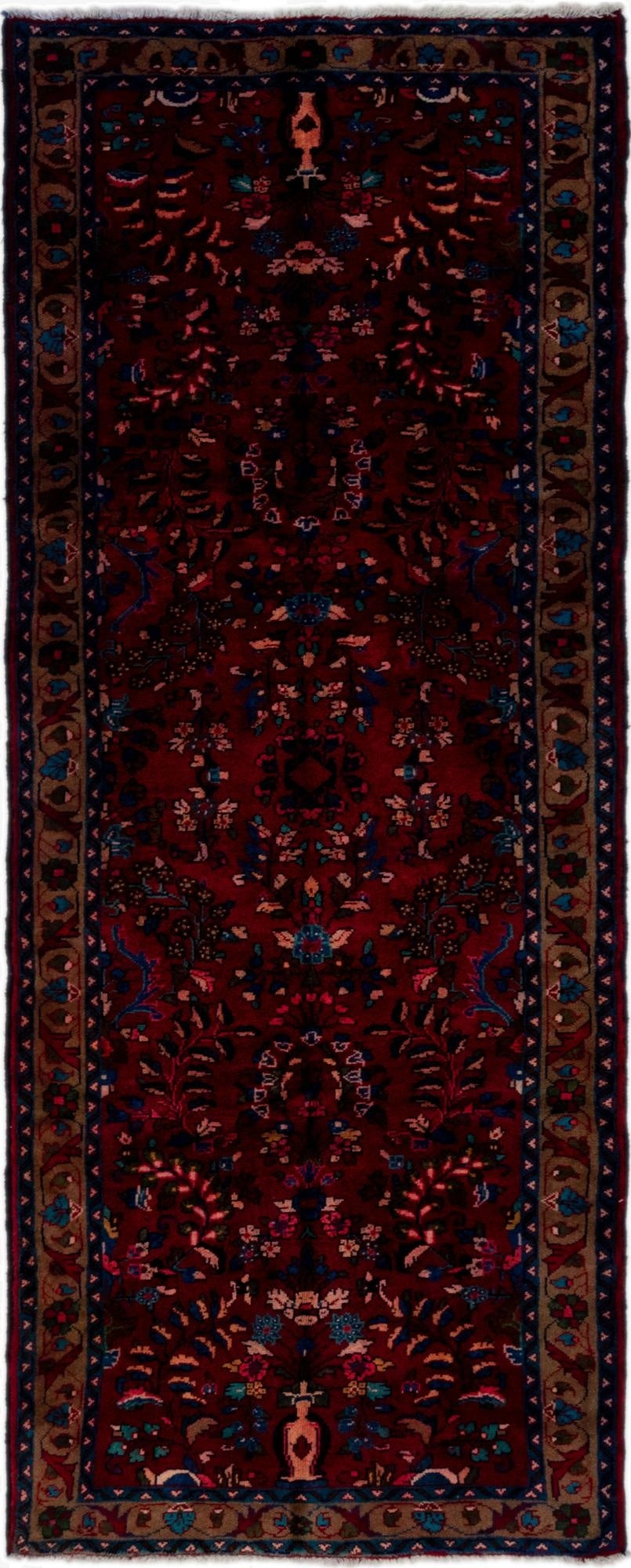  4' x 9' 5  Hand Knotted Liliyan Persian Wool Runner Rug