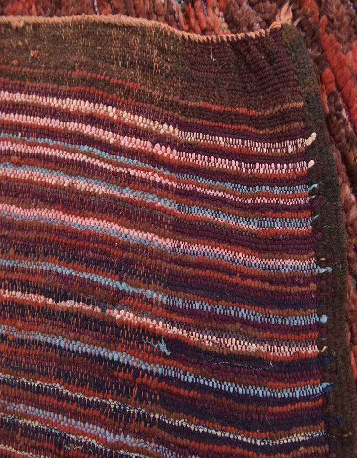 Detail image of  5' 7 x 10' 6  Hand Knotted Moroccan Wool Runner Rug