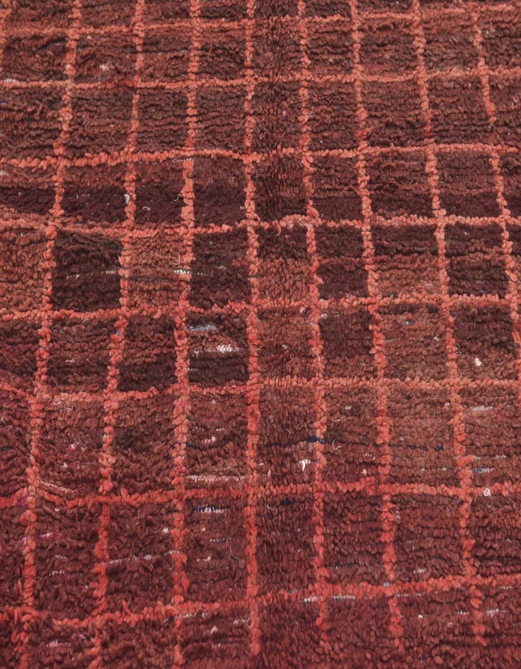 Detail image of  5' 7 x 10' 6  Hand Knotted Moroccan Wool Runner Rug