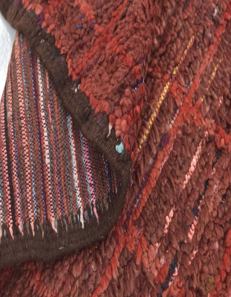 Detail image of  5' 7 x 10' 6  Hand Knotted Moroccan Wool Runner Rug