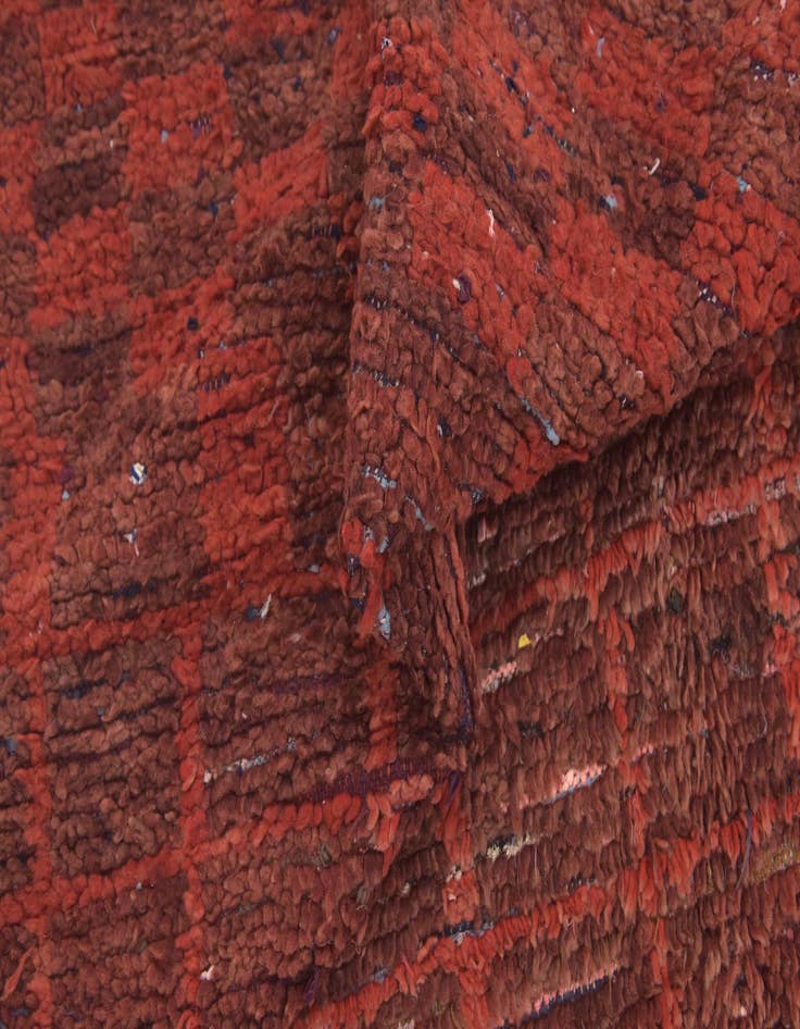 Detail image of  5' 7 x 10' 6  Hand Knotted Moroccan Wool Runner Rug