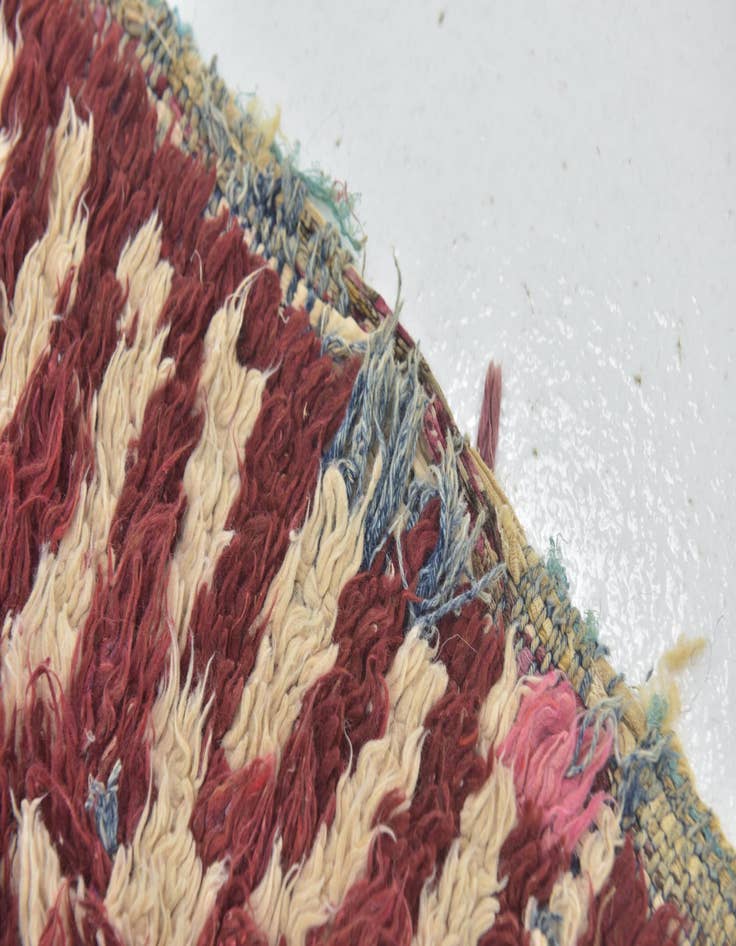 Detail image of  3' 4 x 7' 8  Hand Knotted Moroccan Wool Runner Rug