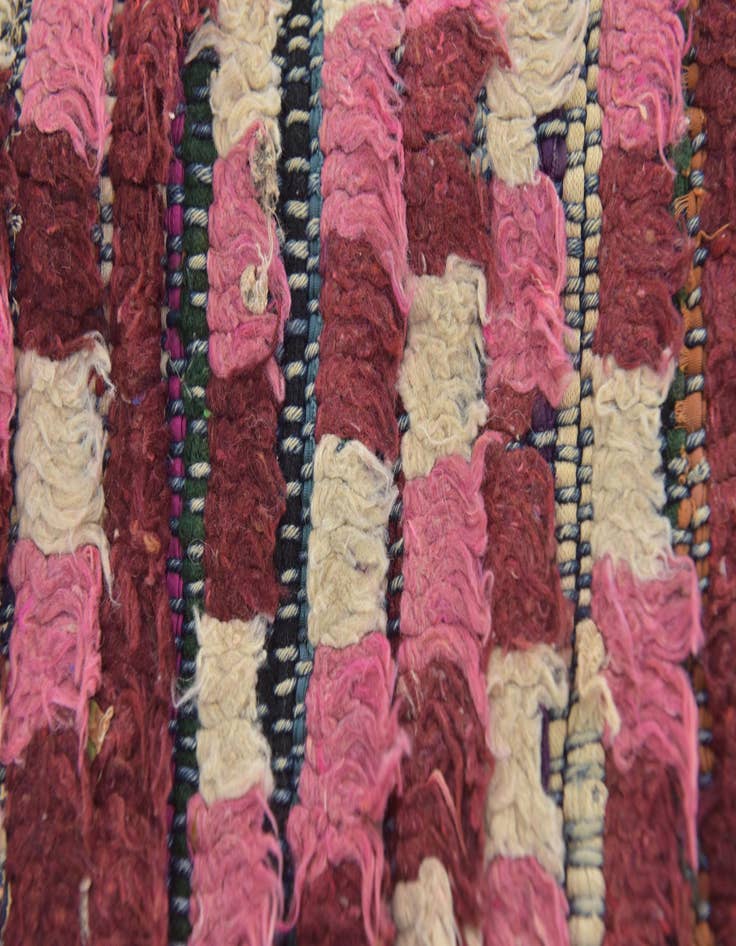 Detail image of  3' 4 x 7' 8  Hand Knotted Moroccan Wool Runner Rug