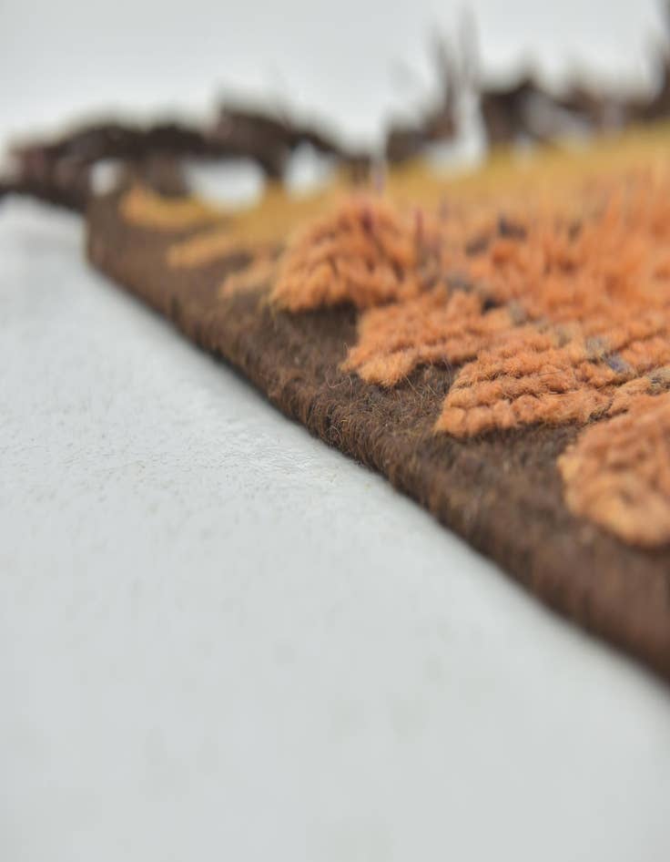 Detail image of  5' 10 x 10' 10  Hand Knotted Moroccan Wool Runner Rug