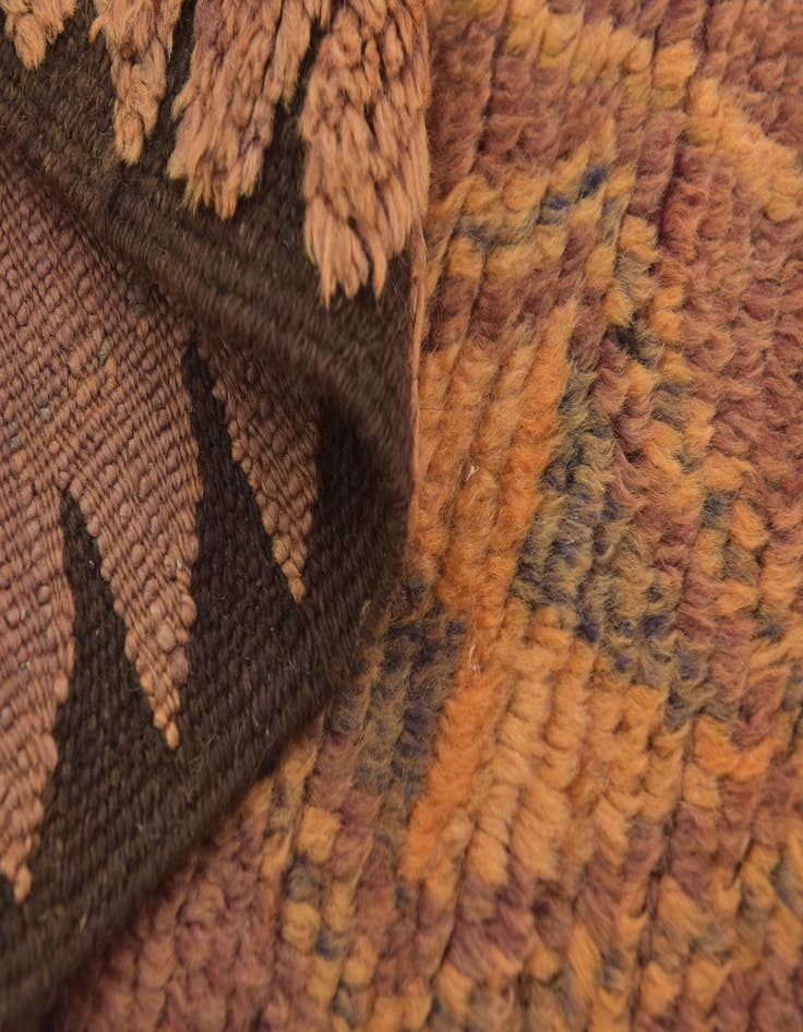 Detail image of  5' 10 x 10' 10  Hand Knotted Moroccan Wool Runner Rug