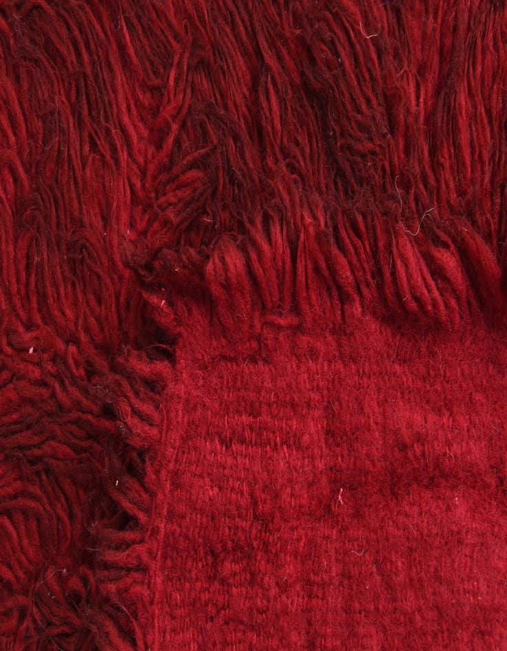 Detail image of  2' x 4' 5  Hand Knotted Moroccan Wool Runner Rug