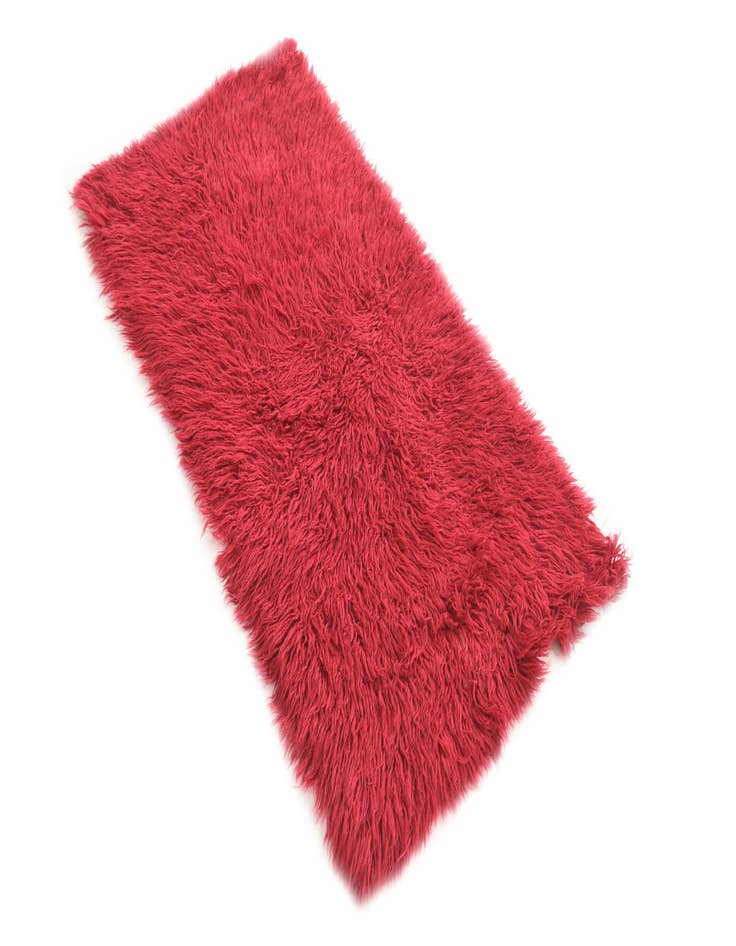 Detail image of  2' 4 x 4' 7  Hand Knotted Moroccan Wool Runner Rug