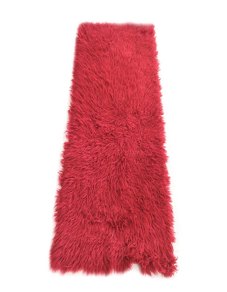 Detail image of  2' 4 x 4' 7  Hand Knotted Moroccan Wool Runner Rug