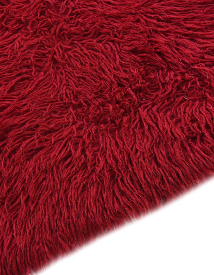 Detail image of  2' 4 x 4' 7  Hand Knotted Moroccan Wool Runner Rug