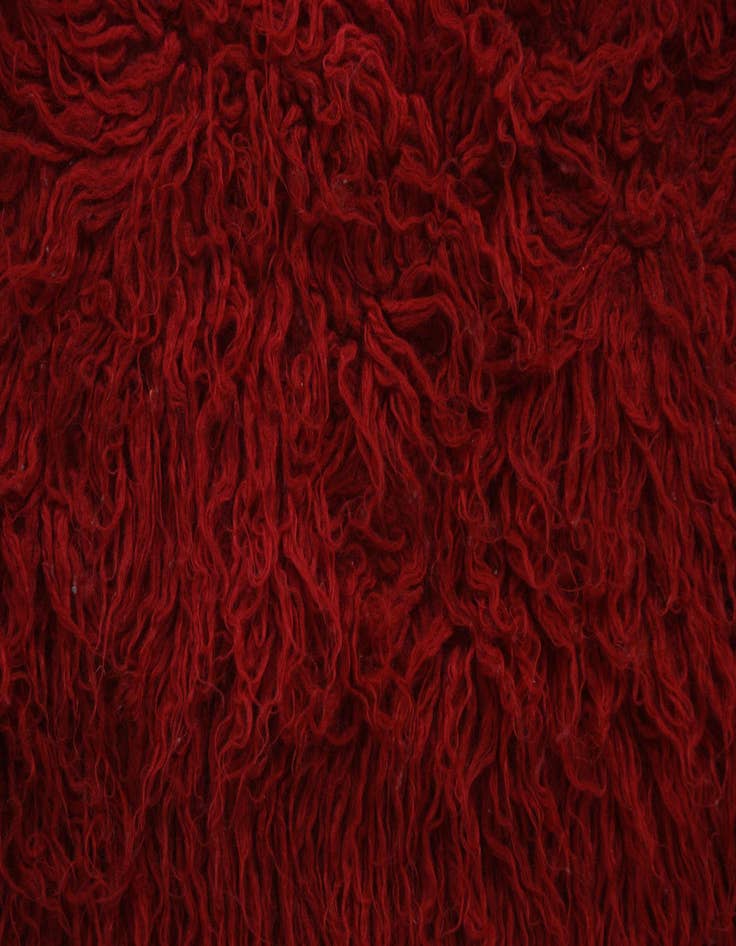 Detail image of  2' 1 x 3' 10  Hand Knotted Moroccan Wool Runner Rug