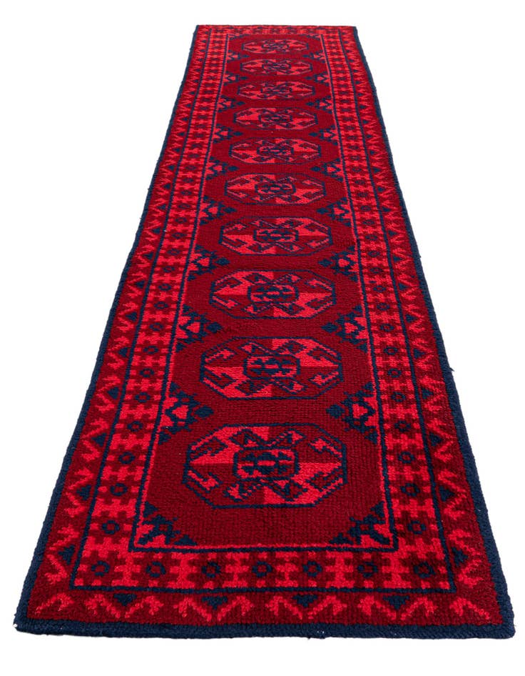 Detail image of  2' 7 x 11' 6  Hand Knotted Moroccan Wool Runner Rug