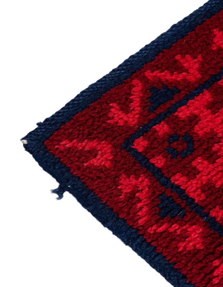 Detail image of  2' 7 x 11' 6  Hand Knotted Moroccan Wool Runner Rug