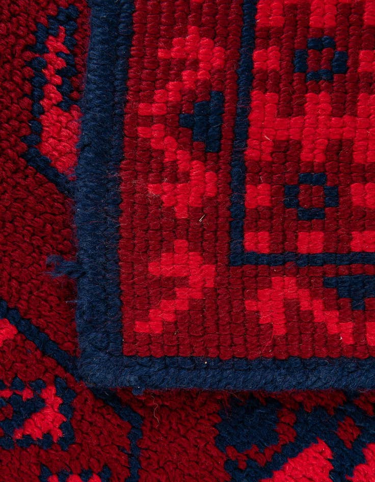 Detail image of  2' 7 x 11' 6  Hand Knotted Moroccan Wool Runner Rug