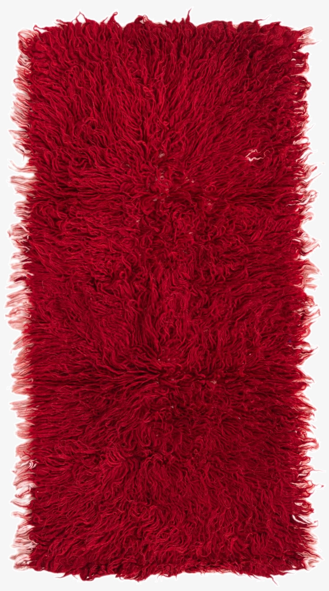  2' x 4'  Hand Knotted Moroccan Wool Runner Rug