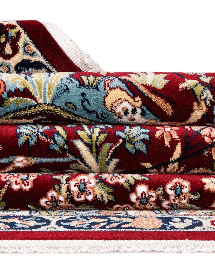 Detail image of  3' x 13' Nain Design Runner Rug