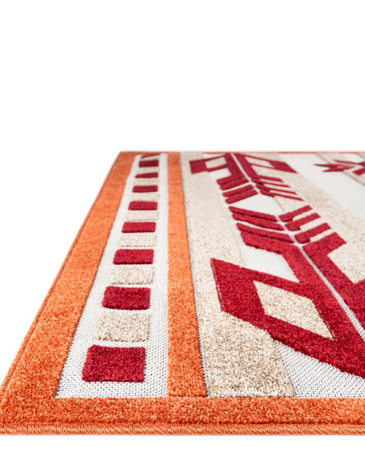 Detail image of  2' x 6'  Washable Modern Indoor / Outdoor Runner Rug